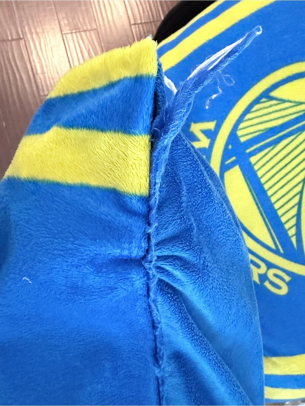 Stephen Curry Golden State Warriors Blue & Yellow Basketball Poster/Throw